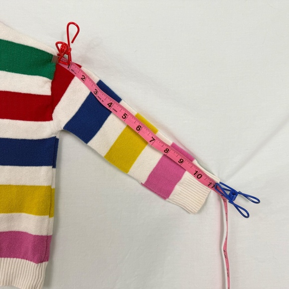 Disney 100 Stripe Cardigan Sweater with Stripes and Mini-mouse Emblem Size 3T - Picture 10 of 10